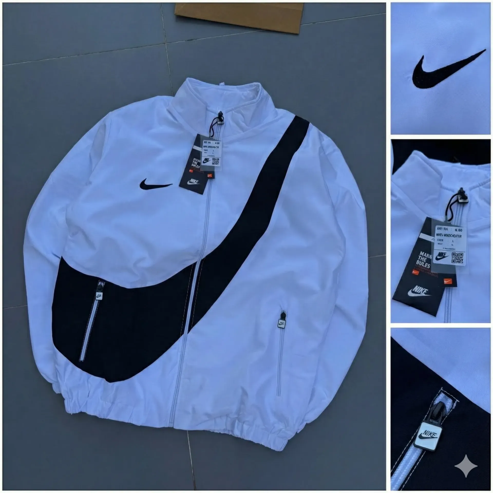 Nike jackets (M, White)