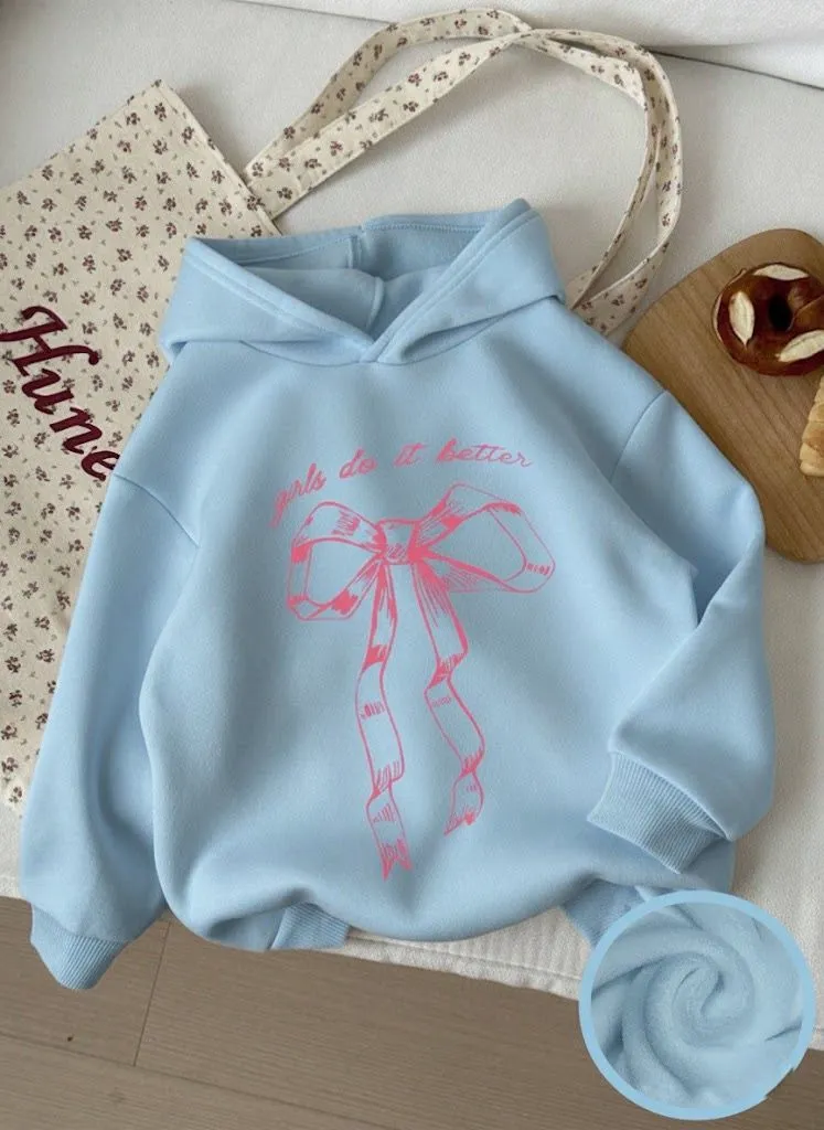 Zara Hoodies for Girls (3XL, Sky blue)